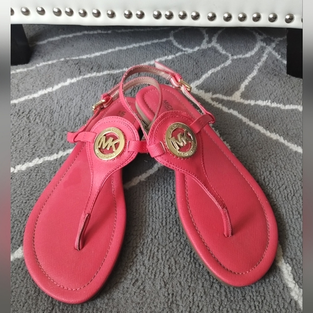 Michael Kors EUC Orange Sandals - Picture 5 of 15